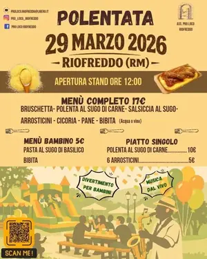 Polentata di Riofreddo 2026: sapori della tradizione laziale