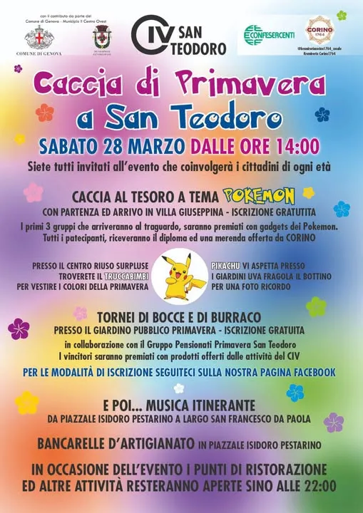 Caccia di Primavera a San Teodoro: Evento Comunitario a Genova Caccia di Primavera a San Teodoro: Evento Comunitario a Genova