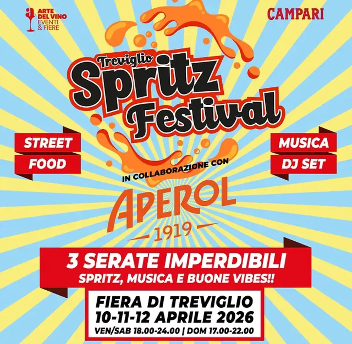 Spritz Festival Treviglio 2026: aperitivi e street food Spritz Festival Treviglio 2026: aperitivi e street food
