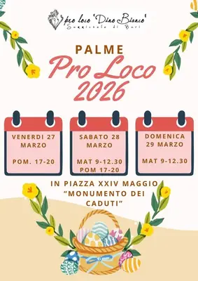 Palme Pro Loco 2026 a Sammichele di Bari: tradizioni e comunit&agrave;