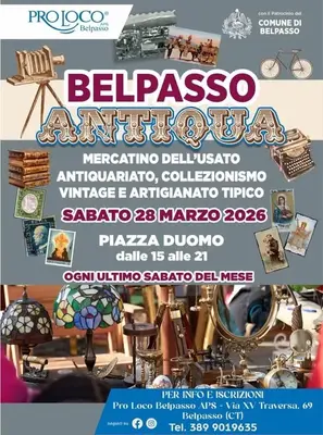Belpasso Antiqua 2026: mercatino di antiquariato e vintage