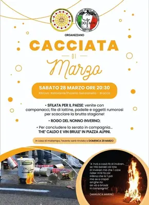 Cacciata di Marzo 2026: rito e folklore nel borgo di Bracca