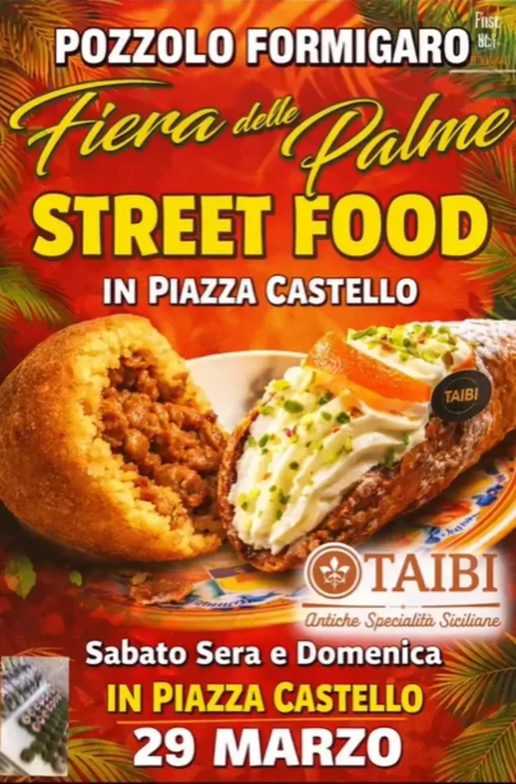 Fiera delle Palme 2026 a Pozzolo Formigaro: un evento tra tradizione e gusto Fiera delle Palme 2026 a Pozzolo Formigaro: un evento tra tradizione e gusto