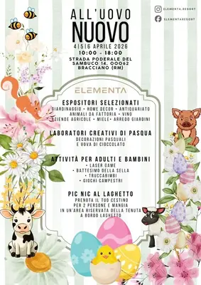 All&rsquo;Uovo Nuovo 2026: L&rsquo;evento pasquale immerso nella natura a Bracciano