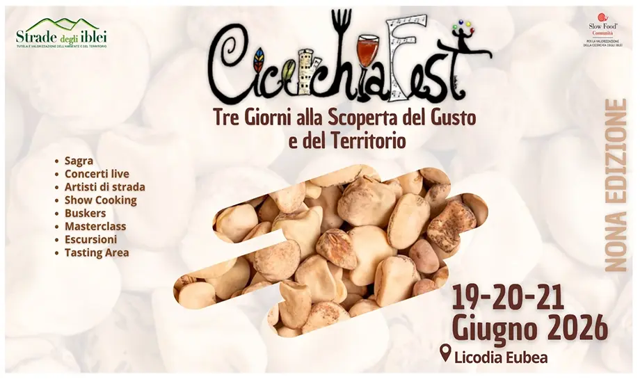 CicerchiaFest 2026: valorizzazione del legume antico nel cuore degli Iblei CicerchiaFest 2026: valorizzazione del legume antico nel cuore degli Iblei
