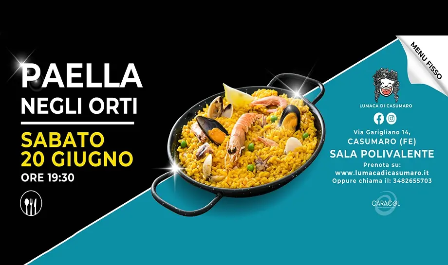 Paella negli Orti: un percorso gastronomico tra i sapori del territorio Paella negli Orti: un percorso gastronomico tra i sapori del territorio