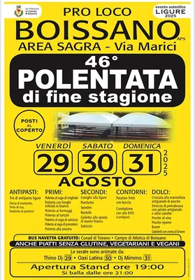 La Polentata di Fine Stagione: tradizione gastronomica a Boissano
