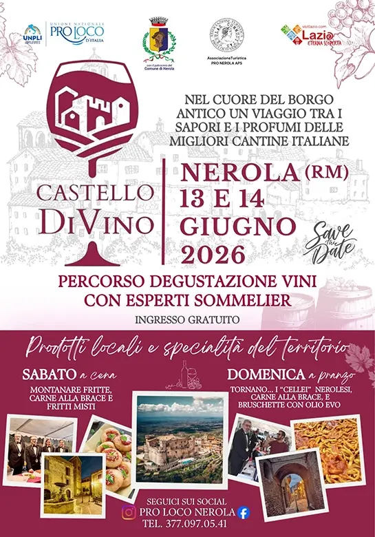 Castello DiVino a Nerola: eccellenze enologiche tra le mura del Castello Orsini Castello DiVino a Nerola: eccellenze enologiche tra le mura del Castello Orsini